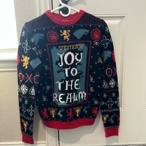 Westeros Joy to the Realm Black Sweater